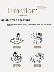 Versatile plush flannel blanket for air conditioning, car, sofa and bedding use