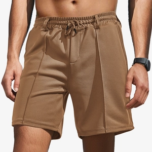 Men Shorts Polyester Pineapple Grid Breathable Drawstring Elastic Waist Casual Sports Summer Loose Fit Heavyweight