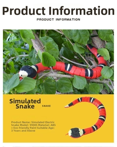Detail showing the segmented ABS material and eco-friendly paint of the electric toy snake