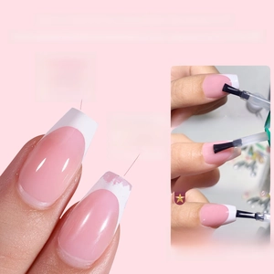 Tutorial for long lasting 30 days French manicure with builder gel and top coat