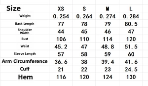 Detailed size guide table for women's 3D flower shirt showing chest and length dimensions