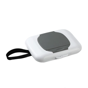 Portable Wet Wipe Box PP Plastic Sealing Lid Tissue Dispenser Case With Lanyard For Travel Car Stroller Baby Care Moisturizing