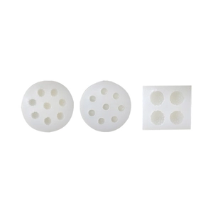 3-piece white silicone berry berry molds for baking and DIY crafts with realistic texture