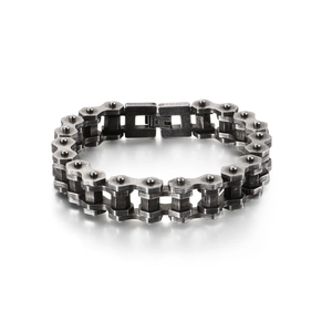 Bracelet Homme En Acier Inoxydable Rétro Chaîne De Moto Vélo Gothique Punk Rock Bijoux Lourds