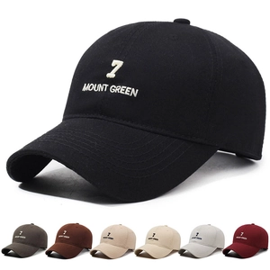 Cotton Baseball Cap Embroidered Letter Number Curved Brim Adjustable Metal Buckle Sun Protection Outdoor Casual Unisex Hat