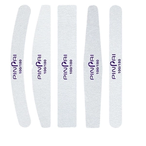 Professional 5-piece 100/180 grit nail file set in multiple shapes for manicure