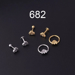 Bee Insect Stainless Steel Piercing Jewelry Ear Cartilage Studs Lip Rings Hinged Hoop Body Accessory