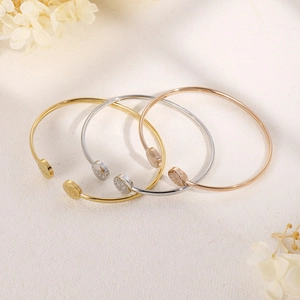 Three-color HOPE tree of life open cuff bracelets in gold, silver, and rose gold finishes