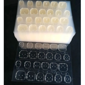 Double Sided Nail Jelly Glue Tabs Waterproof High Viscosity Transparent Adhesive Stickers For Press On Nails PET