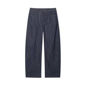 Jeans In Denim E Poliestere A Vita Alta E Gamba Larga Da Donna Retro Larghi Streetwear Pantaloni Lunghi Casual