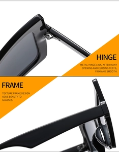 Detail of durable metal hinges and textured black frame for women butterfly sunglasses