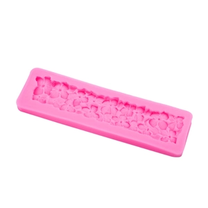 Rosa Silikonform mit Rosenblüten für Fondant-Kuchen und DIY-Schokoladen-Dekoration