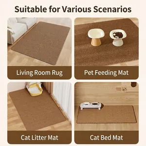 Tapis de grattage pour chat en sisal résistant, idéal comme carpette ou sous-gamelle