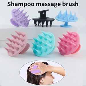 Brosse De Massage Du Cuir Chevelu Brosse À Shampooing En TPE Souple Laveur De Cheveux Pour Le Soin Du Cuir Chevelu