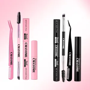 Double Ended Lash Glue Bond And Seal With Remover Tweezers Brush DIY Waterproof Long Lasting Gentle Biotin Vitamin E