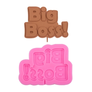 Big Boss Letter Silicone Mold For Fondant Chocolate Cake Topper DIY Clay Craft Baking Tool