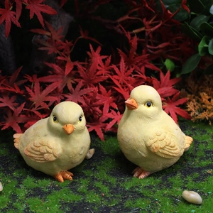 Realistic Chick Figurines Resin Simulation Little Chicken Models For Micro Landscape Garden Courtyard Outdoor Home Decor
