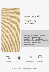 Detail of natural sisal rug texture with beige woven fibers and non-slip durable backing