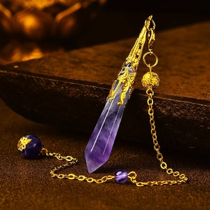 Natural Stone Alloy Hexagonal Point Pendant Necklace Yoga Meditation Healing Crystal Pendants For Women Men Jewelry