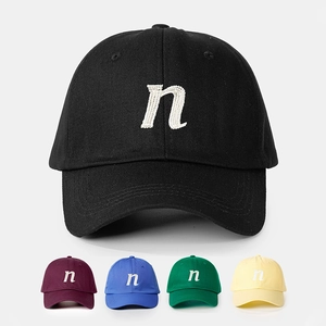 Retro Baseball Cap Letter N Embroidery Adjustable Curved Brim Sun Protection Outdoor Sport Casual Hat Men Women