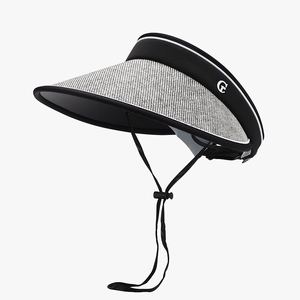Breathable foldable UV protection visor with G letter logo and adjustable chin strap