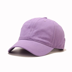 Classic light purple cotton baseball cap with adjustable strap for men and women