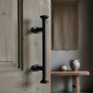 Poignée De Porte En Fonte Rétro Tirage Industriel Pour Porte De Grange Jardin Portail Armoire Fenêtre Style Vintage Wabi-sabi