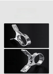 Close-up of durable stainless steel clothes peg with thickened spring and heavy duty metal
