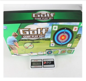 Set de juego de golf infantil que pesa 14,36 oz en una báscula digital precisa