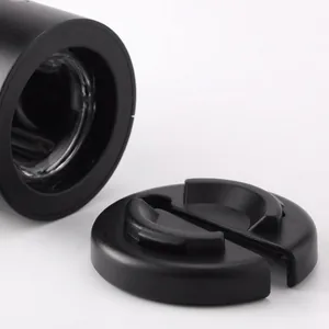 Coupe-capsule noir pour bouteilles de vin avec lame tranchante et poignée circulaire ergonomique