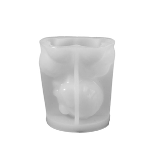 Translucent white silicone goddess mold for DIY scented candles and handmade soaps