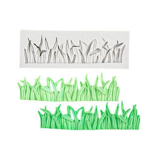 Grass Shape Silicone Mold For Fondant Chocolate Cake Decorating DIY Baking Tool Sugarcraft Clay Crafting Decorative