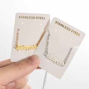 Halsketten-Set aus Edelstahl mit Babygirl-Anhänger in Gold und Silber für Damen