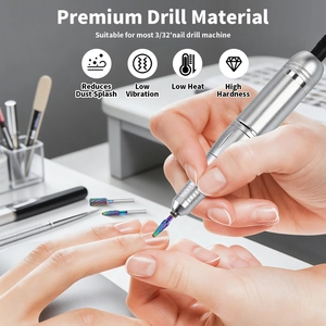 Rainbow tungsten steel nail drill bit for 3/32 electric manicures with low heat features