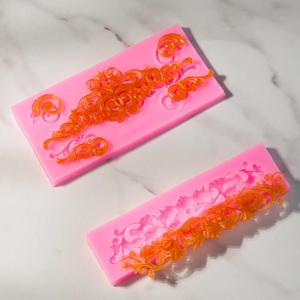 Barok reliëf siliconen mal set voor chocolade fondant en DIY knutselprojecten met klei