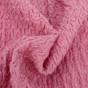 Pink breathable waffle knit slouchy beanie hat for women featuring a soft double-layer design