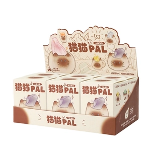 ThingsWoo Cat PAL Crystal Blind Box series display with various cute animal figurines