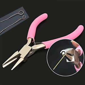 Roze rondbektang voor DIY draadlussen en reparatie van kettingen en sieraden