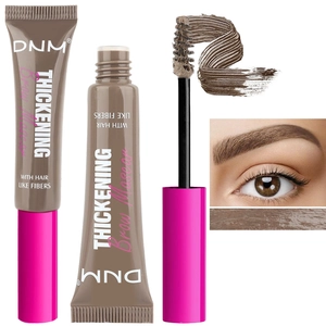 Thickening Brow Mascara Waterproof Long Lasting Eyebrow Gel With Hair Like Fibers For Natural Fuller Looking Brows