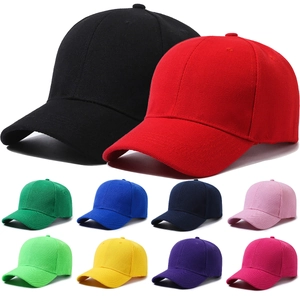 Cappello Da Baseball Tinta Unita Poliestere Cotone Twill Protezione Solare Regolabile Cappello Vuoto Per Adulti E Bambini