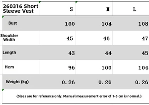 Guide des tailles pour l'ensemble gilet court à revers et pantalon large taille haute