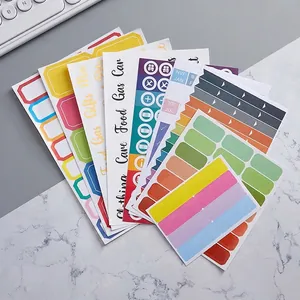 Colored Self Adhesive Labels Stickers Handwritten Index Tabs For Budget Planner Journaling Office Organization