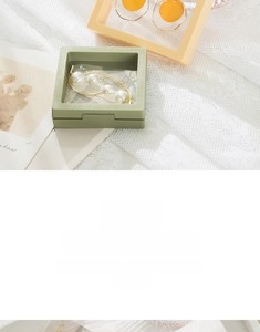 Green and yellow PE film jewelry boxes for dustproof and oxidation-free storage