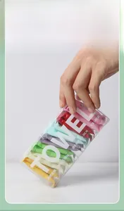 Detail of 14 portable disposable compressed towels in candy-style individual packaging