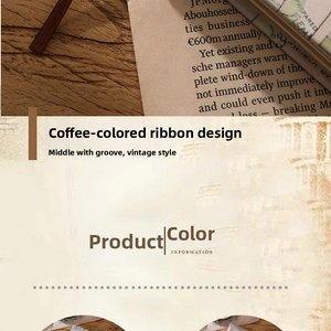 Nastro marrone vintage con fessura centrale per eleganti creazioni decorative