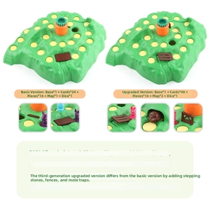 Jeu de Société Interactif Piège à Lapin Plastique ABS Jouet Éducatif Parent Enfant Course en Montagne Carotte Dessin Animé pour Enfants Fête de Famille Puzzle Amusant
