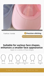 Detailed view of precision stitching and embroidery on washed cotton baseball caps