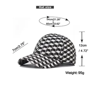 Tabella taglie con circonferenza cappello 54-60cm e lunghezza visiera di 7cm