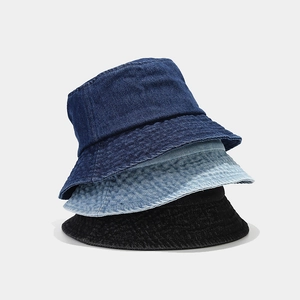 Denim Anglerhut Damen Mit Breiter Krempe Sonnenschutz Baumwolle Outdoor Casual Sommer Fischerhut