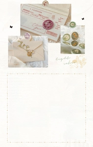 Macro detail of retro sealing wax style epoxy stickers for DIY envelopes and scrapbooks